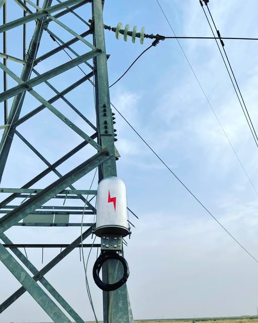 Wireless communications equipment installed on a utility tower
