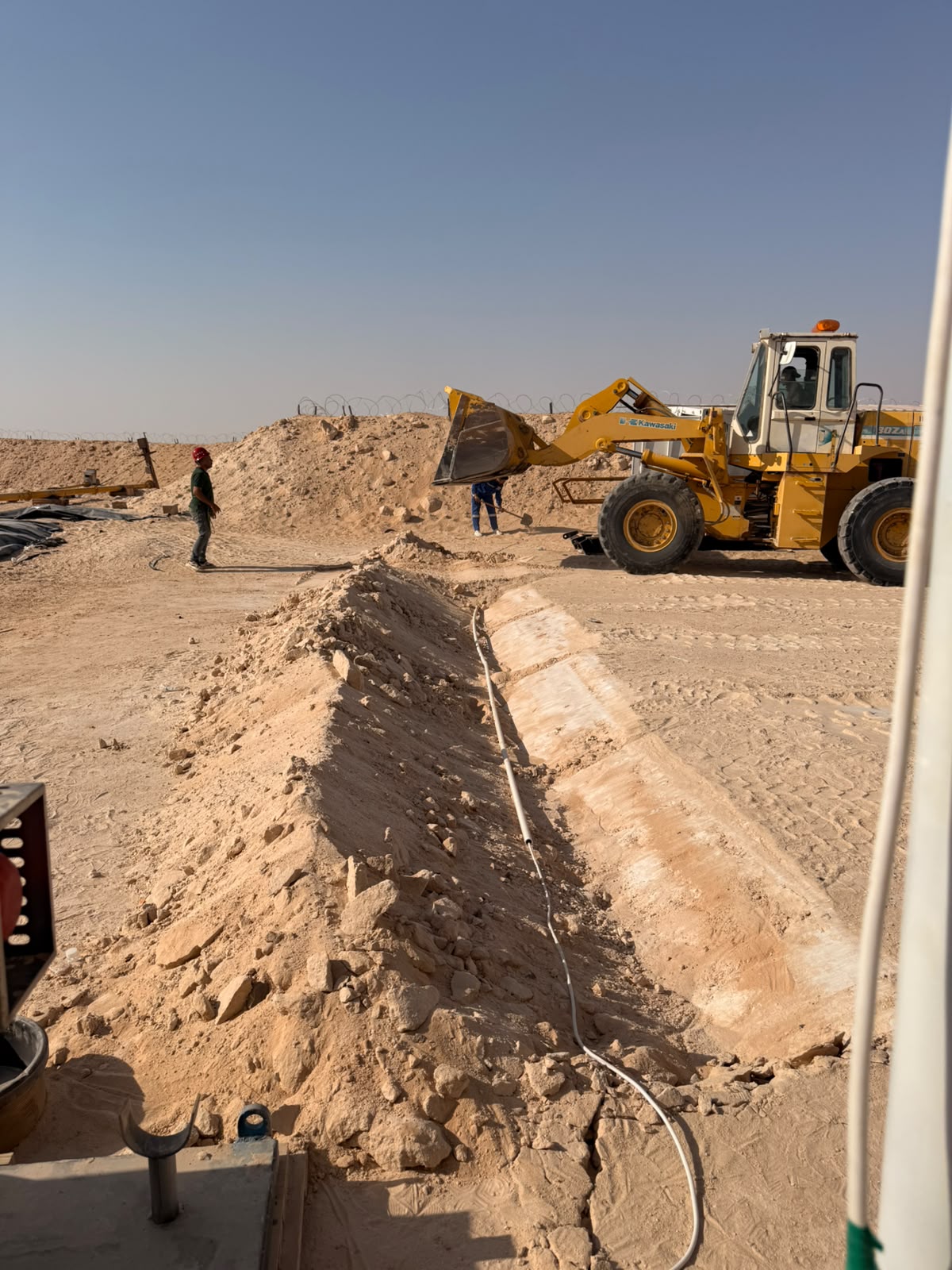 Underground trenching for network and surveillance infrastructure